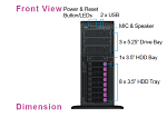 1000718324 Корпус Ablecom Серверный корпус/ 8*3.5 swappable HDD tray, 12Gbps BP,single 1200W PSU