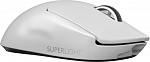 1491100 Мышь Logitech PRO Х Superlight Wireless белый оптическая (25600dpi) беспроводная USB (5but)