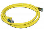 LAN-PC45/S6-0.5-YL Патч-корд LANMASTER LSZH FTP кат.6, 0.5 м, желтый