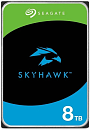 Жесткий диск SEAGATE SkyHawk HDD 3.5" SATA 8Tb, 7200 rpm, 256Mb buffer, 512e/4Kn, CMR, ST8000VX010, 1 year