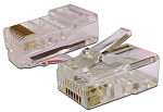 TWT-PL45-8P8C-6 Коннектор RJ45 UTP 8P8C, универсальный, cat.6, 100 шт.