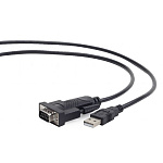 1436864 Gembird Конвертер USB->SERIAL UAS-DB9M-02 AM/DB9M, 1,5 м, PL2303TA, WinXP-Win8, черный, пакет