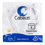 1692534 Cabeus PC-UTP-RJ45-Cat.6-3m-WH Патч-корд U/UTP, категория 6, 2xRJ45/8p8c, неэкранированный, белый, PVC, 3м
