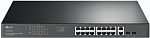 Коммутатор TP-Link TL-SG1218MP (L2) 18x1Гбит/с 2xКомбо(1000BASE-T/SFP) 16PoE+ 250W неуправляемый