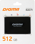 1626608 Накопитель SSD Digma SATA III 512Gb DGSR2512GP13T Run P1 2.5"