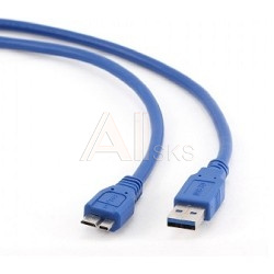 1340233 Gembird/Cablexpert CCP-mUSB3-AMBM-0.5M Кабель USB 3.0 Pro , AM/microBM 9P, 0.5м, экран, синий