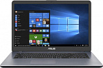 1117630 Ноутбук Asus VivoBook A705UB-BX272T Pentium 4417U/4Gb/1Tb/nVidia GeForce Mx110 2Gb/17.3"/HD+ (1600x900)/Windows 10/grey/WiFi/BT/Cam