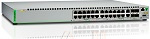 AT-GS924MPX-50 Allied Telesis Gigabit Ethernet Managed switch with 24 10/100/1000T POE ports, 2 SFP/Copper combo ports, 2 SFP/SFP+ uplink slots, single fixed AC pow