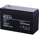 1740424 CyberPower Аккумуляторная батарея RC 12-7.2 12V/7.2Ah {клемма F2, ДхШхВ 151х65х94 мм, высота с клеммами 102, вес 2,2кг, срок службы 6 лет}