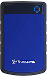 1000434090 Жесткий диск Portable HDD 2TB Transcend StoreJet 25H3 (Blue), Anti-shock protection, One-touch backup, USB 3.1 Gen1, 132x81x16mm, 191g /3 года/
