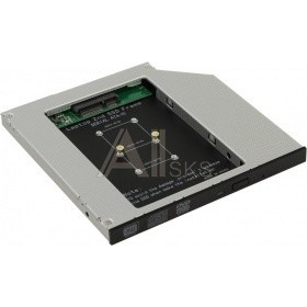 1504612 ORIENT Адаптер UHD-2MSC9, для SSD mSATA для установки в SATA отсек оптического привода ноутбука 9.5 мм (30344)