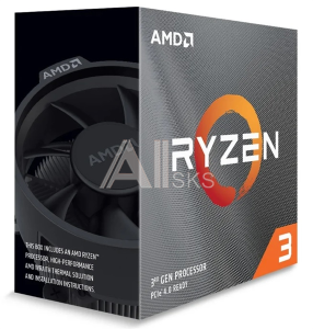 CPU AMD Ryzen 3 3300X, 3800MHz AM4, 65W, 100-000000159 OEM