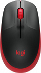 1415648 Мышь Logitech M190 красный/черный оптическая (1000dpi) беспроводная USB для ноутбука (2but)