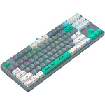 11044399 Клавиатура проводная A4Tech Bloody S87 Energy grey/green (механическая, USB, for gamer, LED) (S87 USB ENERGY ASH)