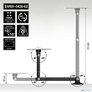 ExeGate ExeGate EWM1-3420-02 (VESA 50x50, 75x75, 100x100, макс.нагрузка 20 кг, наклон -10°/+10°, поворот -90°/+90°, вращение 360°, расстояние до стены