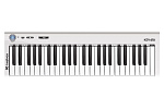 145458 MIDI клавиатура [AX-1973W] Axelvox [KEY49j White] 4-октавная (49 клавиш) динамическая USB, 3 кнопки, джойстик (Pitch Bend и Modulation), 1 программиру