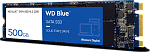 1000682226 Твердотельный накопитель WD SSD Blue, 500GB, M.2(22x80mm), SATA3, 3D TLC, R/W 560/530MB/s, IOPs 95 000/84 000, TBW 200, DWPD 0.2 (12 мес.)