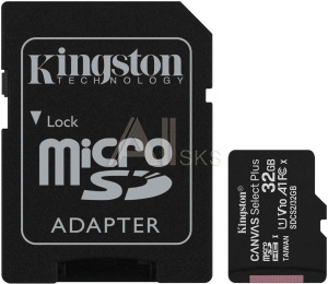 1380040 Карта памяти MICRO SDHC 32GB UHS-I SDCS2/32GBSP KINGSTON