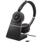 1465790 Jabra 7599-838-199 Гарнитура Jabra Evolve 75 Stereo UC, Charging stand & Link 370(7599-838-199)