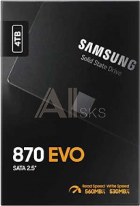 1475914 Накопитель SSD Samsung SATA III 4Tb MZ-77E4T0BW 870 EVO 2.5"