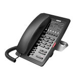 SIP-Телефон Fanvil H3, 2 SIP-акк., POE, БП в комп., 1x100 Mbps, Чёрный, 6 прог. клав.