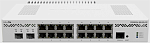 MikroTik Clod Core Router CCR2004-16G-2S+PC MikroTik 16*1Gbit RJ45, 2*10Gbit SFP+ Passive Cooling