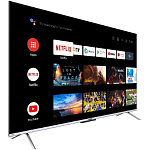 11021485 55" Телевизор HAIER Smart TV S3, QLED, 4K Ultra HD, серебристый, СМАРТ ТВ, Android [DH1VMBD01RU]