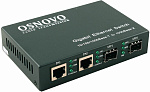 1000641180 Коммутатор/ OSNOVO Неуправляемый гигабитный коммутатор на 4 порта, 2 *10/100/1000Base-T, 2 порта SFP 1000Base-FX