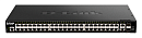 DGS-1520-52/A1A Коммутатор D-LINK PROJ Управляемый L3 стекируемый , 48x1000Base-T, 2x10GBase-T, 2x10GBase-X SFP+, CLI, порт управления 1000Base-T, консольный порт RJ-4
