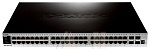 DGS-3620-52P D-Link DGS-3620-52P/A1AEI, 48-ports PoE 10/100/1000Base-T L3 Stackable Management Switch with 4-ports SFP+