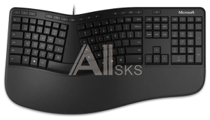 LXM-00011 Microsoft Ergonomic Keyboard, Black NEW