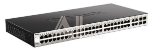 Коммутатор D-Link Настраиваемый L2 коммутатор, 48х1000Base-T, 4хCombo 1000Base-T/SFP, упрощенный интерфейс CLI