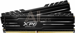 1303131 Модуль памяти ADATA XPG GAMMIX D10 Gaming DDR4 Общий объём памяти 32Гб Module capacity 16Гб Количество 2 2666 МГц Множитель частоты шины 16 1.2 В черн