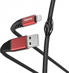 1398748 Кабель Hama 00187217 USB (m)-Lightning (m) 1.5м черный/красный