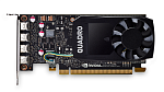 VCQP1000-PB PNY Nvidia Quadro P1000 4GB DDR5, PCIE, 128-bit 640 Cores, 4*mDP1.4, 4*mDP to DP 1xmDP to DVI-D SL adapter, LP bracket, Retail