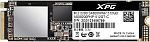 1000496389 Твердотельный накопитель/ ADATA SSD SX8200Pro, 512GB, M.2(22x80mm), NVMe 1.3, PCIe 3.0 x4, 3D TLC, R/W 3500/2300MB/s, IOPs 390 000/380 000, DRAM