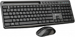 Клавиатура + мышь Оклик S275W клав:черный мышь:черный USB беспроводная slim Multimedia (1993113)