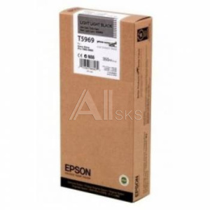 806252 Картридж струйный Epson T5969 C13T596900 светло-серый (350мл) для Epson St Pro 7900/9900