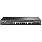 1933299 Коммутатор TP-Link SMB TP-Link TL-SG3428X-UPS Управляемый JetStream уровня 2+ с 24 гигабитными портами RJ45, 4 портами SFP+ и источником бесперебойного питания