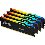 11062588 Память оперативная/ Kingston 64GB 5200MT/s DDR5 CL40 DIMM (Kit of 4) FURY Beast RGB XMP