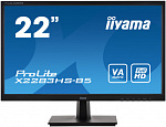 1425924 Монитор Iiyama 21.5" X2283HS-B5 черный VA LED 16:9 HDMI M/M матовая 250cd 178гр/178гр 1920x1080 D-Sub DisplayPort FHD 3.1кг