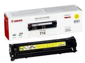 601985 Картридж лазерный Canon 716Y 1977B002 желтый (1500стр.) для Canon LBP-5050/5050N