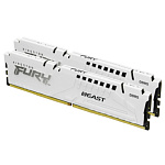 11062592 Kingston 64GB 5200MT/s DDR5 CL40 DIMM (Kit of 2) FURY Beast White XMP KF552C40BWK2-64