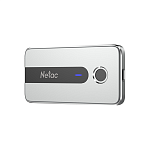 SSD накопитель Netac Z11 250GB USB 3.2 Gen 2 Type-C External SSD AES 256-bit Fingerprint Encryption, R/W up to 550MB/480MB/s,with USB-C to USB-A cable