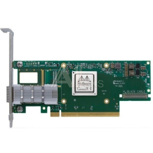 1831071 Mellanox ConnectX-6 VPI adapter card, HDR IB (200Gb/s) and 200GbE, single-port QSFP56, PCIe4.0 x16, tall bracket, single pack