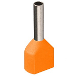 1668708 Iek UTE10-D1-8-100 Наконечник-гильза НГИ2 0,5-8 с изолированным фланцем (оранжевый) (100 шт)