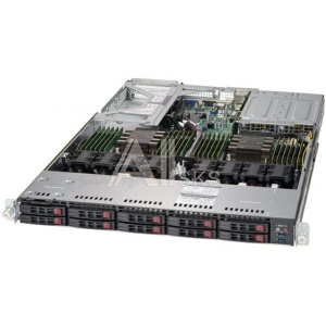 SYS-1029U-TR4T_5217 Сервер SUPERMICRO SuperServer 1U 1029U-TR4T/2x5217 8C 3.0GHz/8x16Gb DDR4-3200/5xSSDSC2KB960G8/2x10Gb SFP+ X710