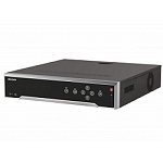 1478741 HIKVISION DS-7716NI-K4/16P 16-ти канальный IP-видеорегистратор с PoE Видеовход: 16 каналов; аудиовход: двустороннее аудио 1 канал RCA; видеовыход: 1 V