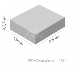 1384149 Источник бесперебойного питания Ippon Smart Winner II 1150 1U 770Вт 1150ВА черный