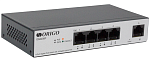 OS2205P/60W/A1A Коммутатор ORIGO Неуправляемый PoE-коммутатор, 4x1000Base-T PoE, 1x1000Base-T, PoE-бюджет 60 Вт, корпус металл